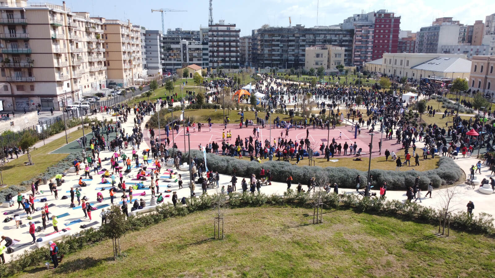 Sport e musica alla festa del Parco Rossani a Bari
